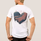 Herz Amerikas Tri-Blend Shirt (Rückseite)