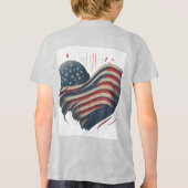 Herz Amerikas Tri-Blend Shirt (Rückseite)