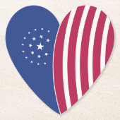 Herz Amerikas Untersetzer (Vorderseite)