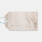 Herz Ampersand Perlen & Prosecco Brautparty Geschenkanhänger (Rückseite Horizontal)