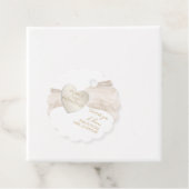 Herz Ampersand Perlen & Prosecco Brautparty Geschenkanhänger (Beispiel)