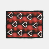 Herz an der Tafel Fleecedecke (Vorderseite (Horizontal))