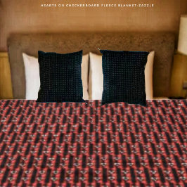 Herz an der Tafel Fleecedecke