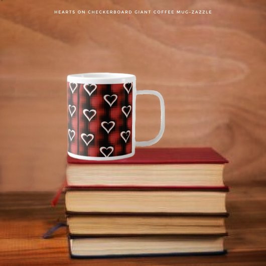 Herz an der Tafel Jumbo-Tasse
