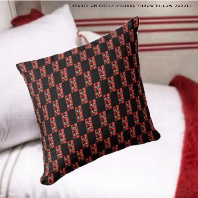 Herz an der Tafel Kissen (Von Creator hochgeladen)