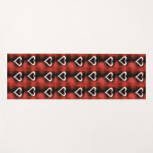 Herz an der Tafel Yogamatte (Vorderseite (Horizontal))