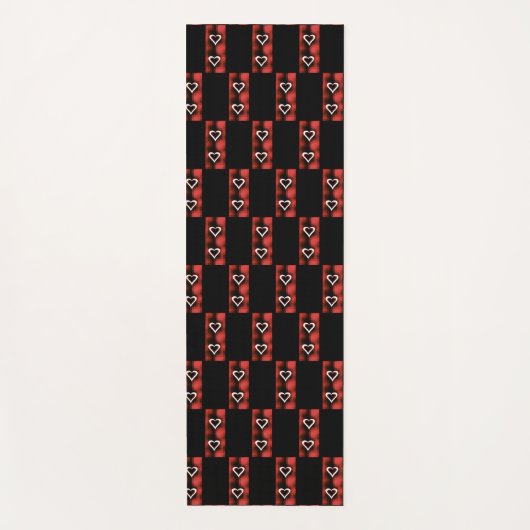 Herz an der Tafel Yogamatte (Vorderseite)