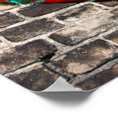 Herz an der Wand Poster (Ecke)