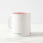 Herz an für Sie! Zweifarbige Tasse (Vorderseite Links)