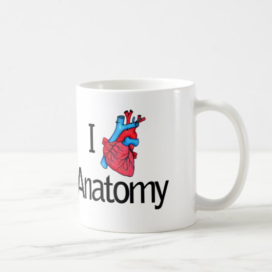 Herz-Anatomie Kaffeetasse (Rechts)