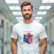 Herz-Anatomie-T-Shirt