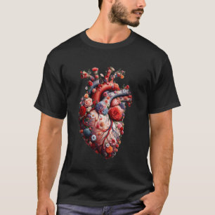 Herz Anatomische Grafik Kunst Herz T-Shirt