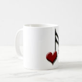 Herz-Anmerkung Kaffeetasse (Vorderseite Links)
