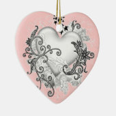 Herz (anpassbar) keramik ornament (Rechts)