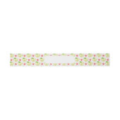 Herz-Äpfel mit rosa Tupfen und Herzen Einladungsbanderole (Flach)