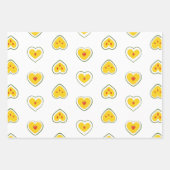 Herz-Äpfel-Muster Geschenkpapier Set (Vorderseite 3)