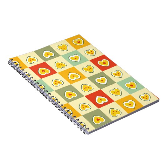 Herz Äpfel Notizblock (Rechte Seite)