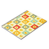 Herz Äpfel Notizblock (Linke Seite)