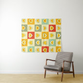 Herz Äpfel Wandteppich (Beispiel (Horizontal))