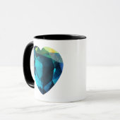 Herz Aquamarine Tasse (Vorderseite Links)