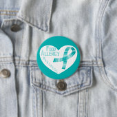 Herz-aquamarines Button (Beispiel)