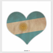 Herz Argentiniens Aufkleber (Blatt)