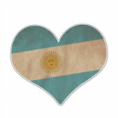 Herz Argentiniens Aufkleber (Vorderseite)