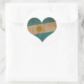 Herz Argentiniens Runder Aufkleber (Tasche)