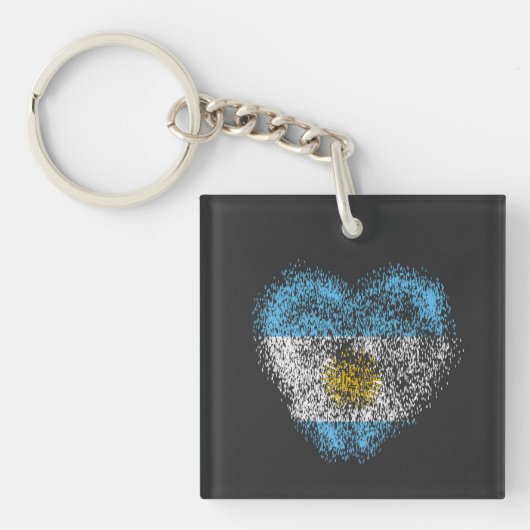 Herz Argentiniens Schlüsselanhänger (Vorderseite)