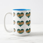Herz Argentiniens Zweifarbige Tasse (Links)