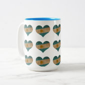 Herz Argentiniens Zweifarbige Tasse (Vorderseite Links)
