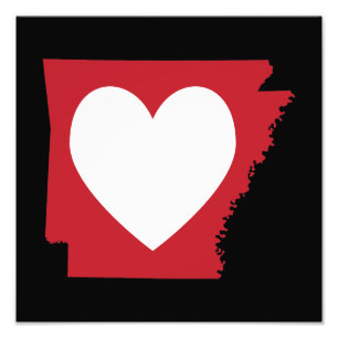 Herz Arkansas Fotodruck
