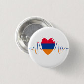Herz Armeniens Button (Vorne & Hinten)