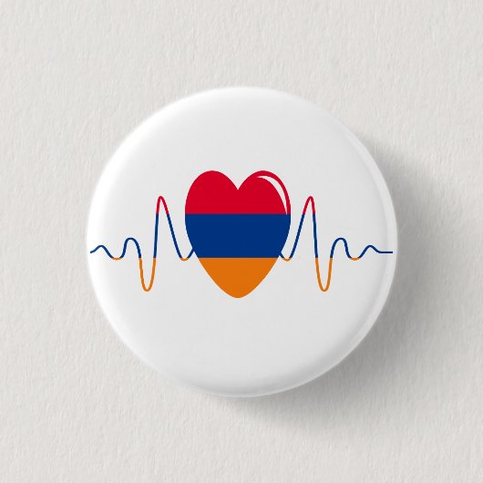 Herz Armeniens Button (Vorderseite)
