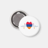 Herz Armeniens Magnet (Vorderseite/Rückseite)