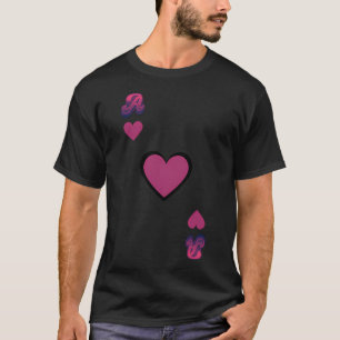 Herz-Ass-Pokerkarte im Vintage-Retro-Stil T-Shirt