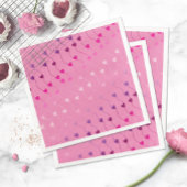 Herz auf einem String Muster Gradient Pink ID628 Serviette