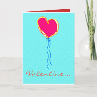 Herz auf einer Schnur Feiertagskarte