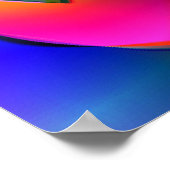 Herz auf einer Zeichenfolge Poster (Ecke)