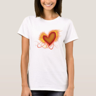 Herz auf Feuer T-Shirt