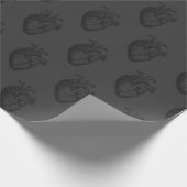 Herz auf Grau | Geschenkpapier (Ecke)