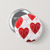 Herz auf Herz-Valentinsgruß-Knopf Button (Vorne & Hinten)