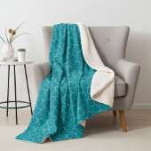 Herz auf lebendiges Blau Sherpadecke