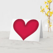 Herz auf Papier Karte (Gelbe Blume)