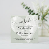 Herz auf Sage Grün unsere schlechte verspätete Hoc (Stehend Vorderseite)