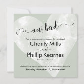 Herz auf Sage Grün unsere schlechte verspätete Hoc (Vorderseite)