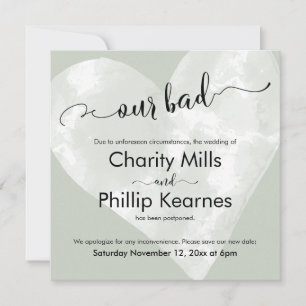 Herz auf Sage Grün unsere schlechte verspätete Hoc