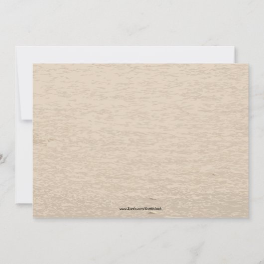 Herz auf Sand - Ankündigung Datum freihalten (Rückseite)