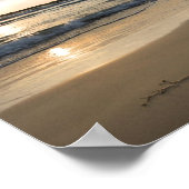 Herz auf Sand Poster (Ecke)