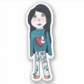 Herz Aufkleber (Vorderseite)